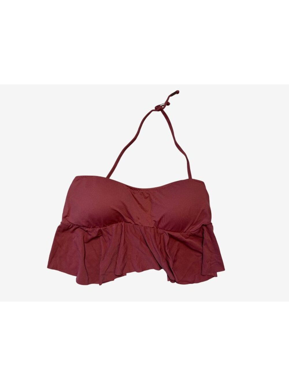 Eberjey Womens Tutu Swim Top Canyon Red Large Nylon/Spandex
